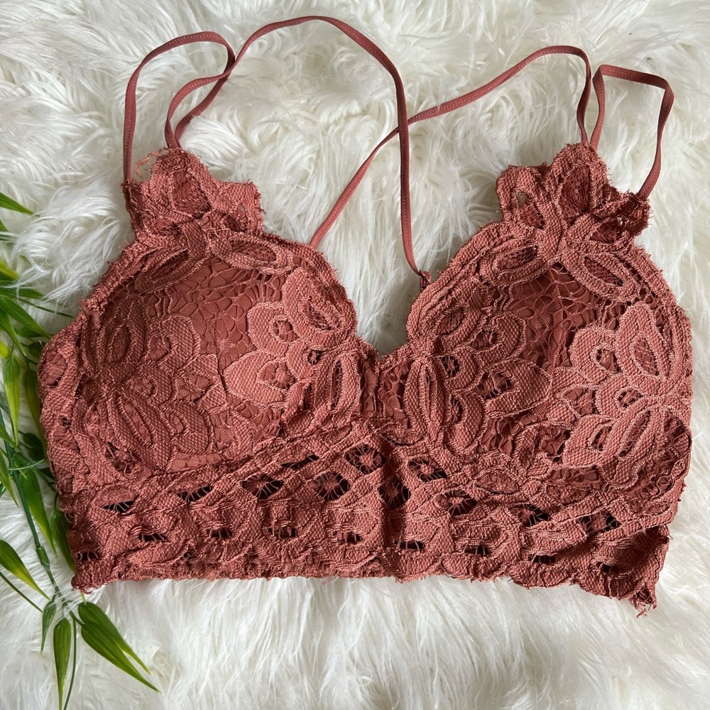 Burnt Orange Flower Crop Top